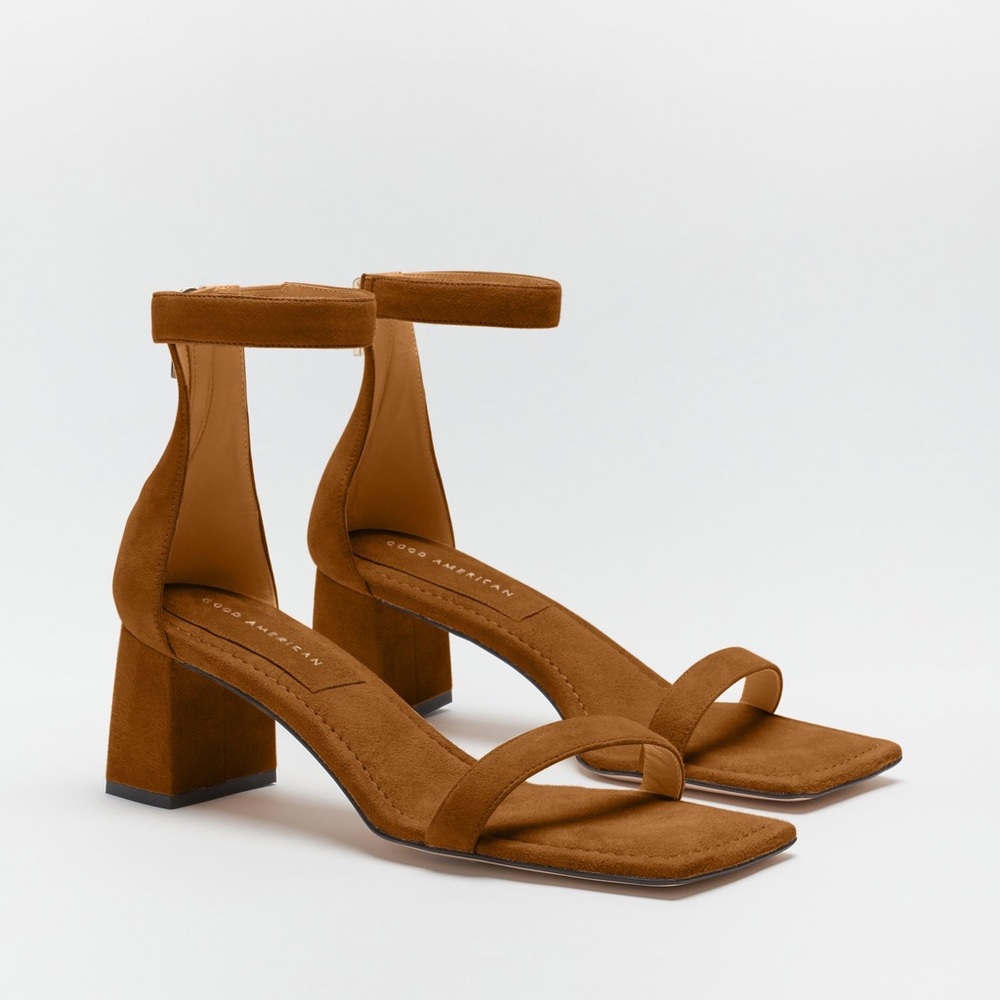 Good American Zip Block Heel